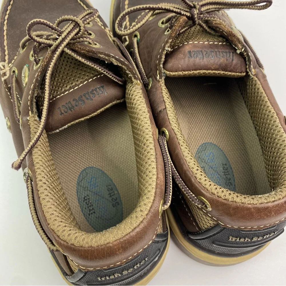 Irish Setter | Men’s Brown Leather Lace Up Angler Boat Shoes 9